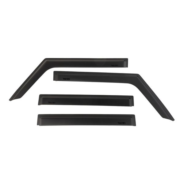 Window Visors Matte Black 18-20 Jeep Wrangler JLU/JT