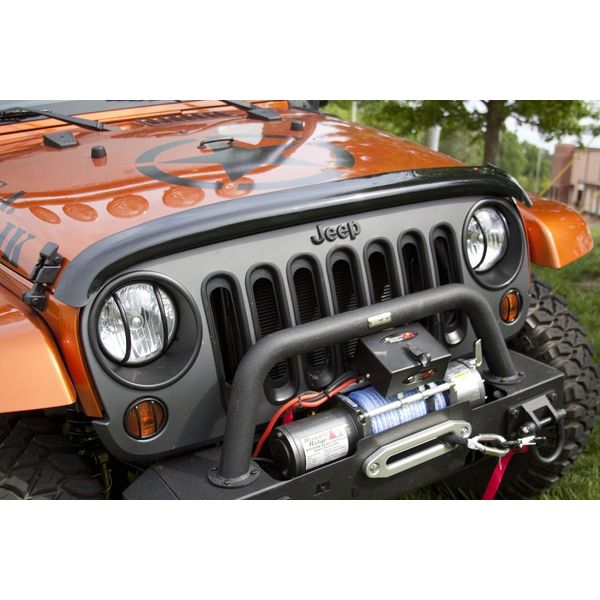 Wraparound Bug Deflector Smoke 07-18 Jeep Wrangler