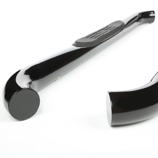 3-In Round Side Steps Black 07-18 2-Door Jeep Wrangler