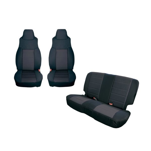 Seat Cover Kit Black 03-06 Jeep Wrangler TJ