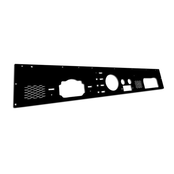 Dash Panel Pre-Cut Holes Black 76-86 Jeep CJ