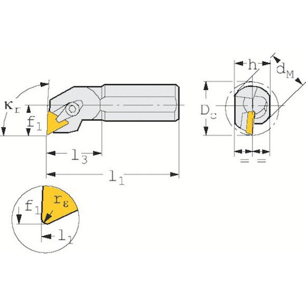 Ｔ－Ｍａｘ　Ｓ　ポジチップ用ボーリングバイト