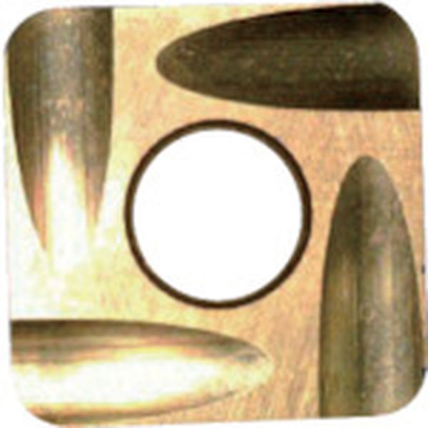 フェイス加工用Sタイプ精密級チップ 超硬K種 TiN COAT 12個入り