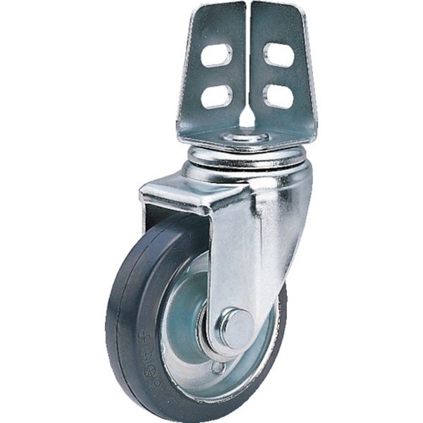 SA50R アングル 自在 キャスター ゴム 車輪径50mm Sタイプ SA型 取付寸法19×19，15.5