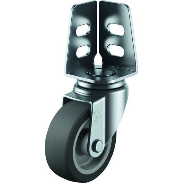 SA75EL アングル 自在 キャスター エラストマー 車輪径75mm Sタイプ SA型 取付寸法20×21，16