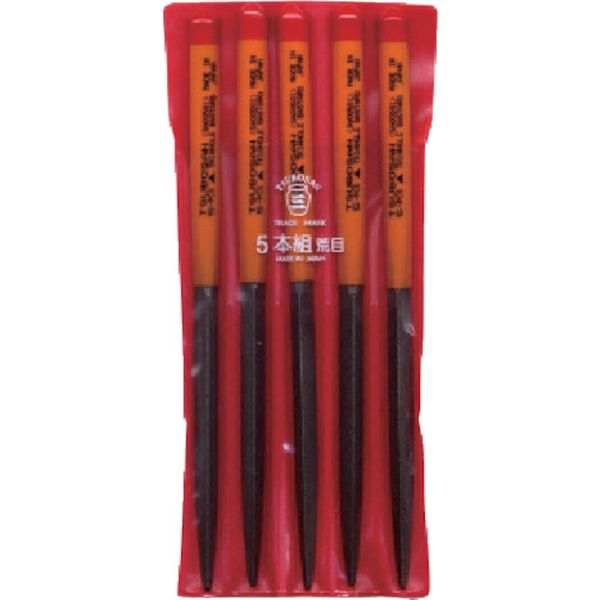 組ヤスリ　５本組　三角　荒目