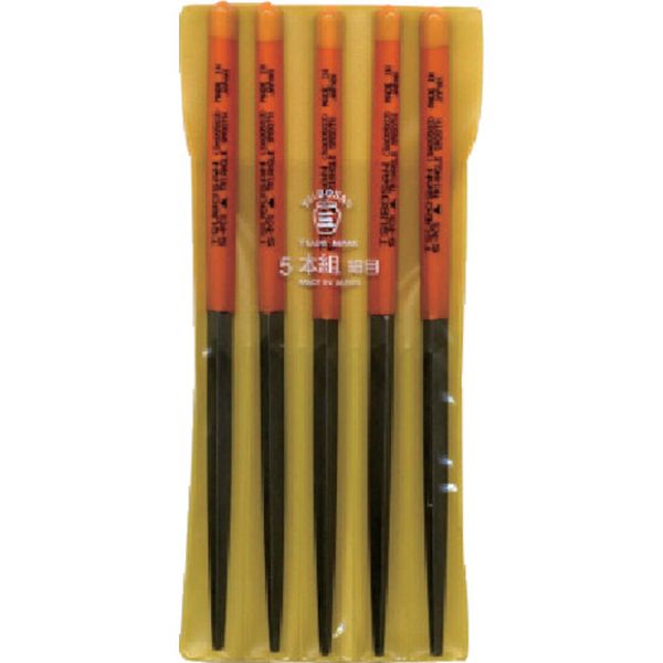 組ヤスリ　５本組　三角　細目