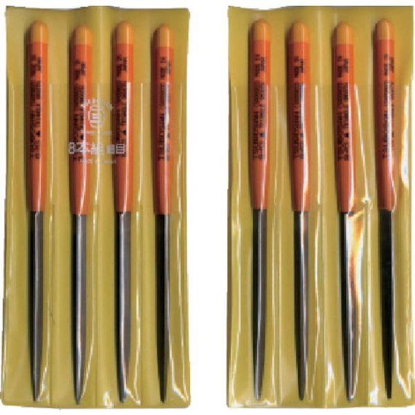 組ヤスリ　８本組　三角　細目