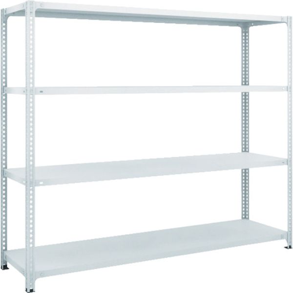 SBL5644W スチールラック SBL型抗菌塗装セミボルトレス軽量棚 W1800XD450XH1500 4段 W色