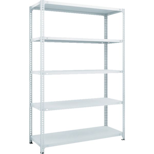 SBL6435W スチールラック SBL型抗菌塗装セミボルトレス軽量棚 W1200XD300XH1800 5段 W色