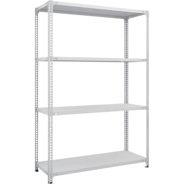 SBL6634W スチールラック SBL型抗菌塗装セミボルトレス軽量棚 W1800XD300XH1800 4段 W色
