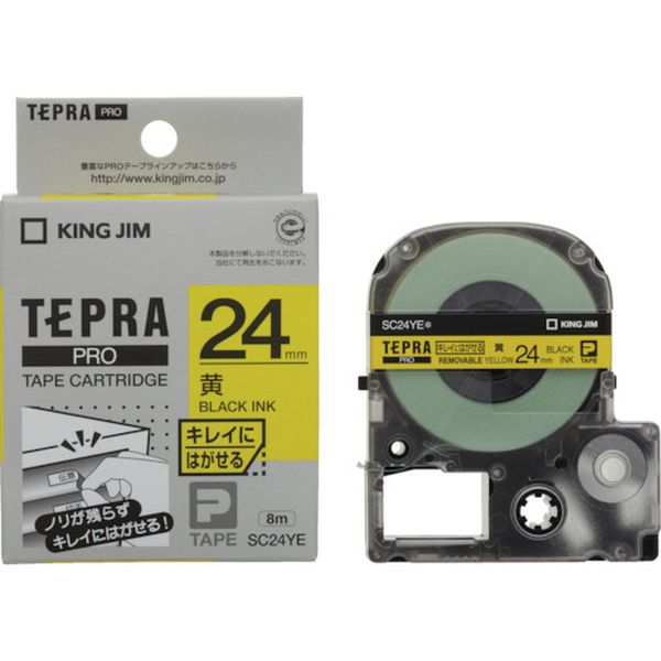 キングジム　テプラＰＲＯテ－プカ－トリッジ　弱粘着タイプ