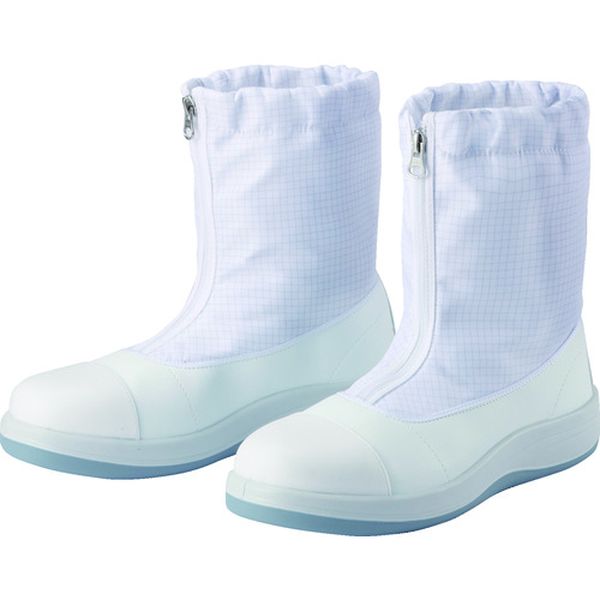 トウガード付　先芯入りクリーン静電靴　ハーフフード　２３．５ＣＭ