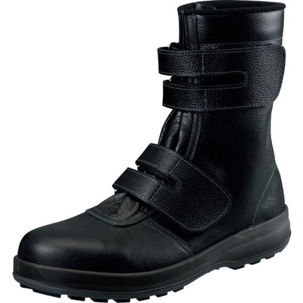 SF38BK275 653-3470  安全靴 長編上 マジック式 SF38黒 27.5cm
