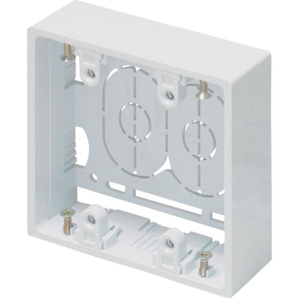 121-7762  ニュー・エフモール付属品 露出ボックス 2個用 深型 ホワイト