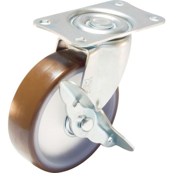 キャスターＳ付自在車　ウレタン車輪径１００