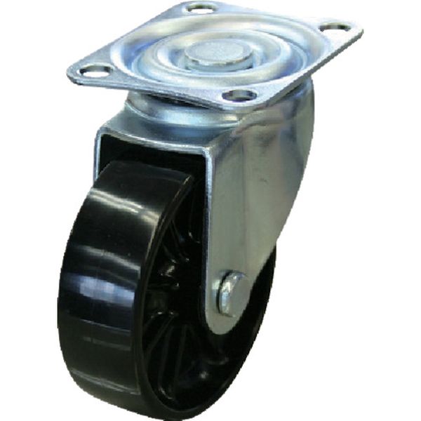 SG65BNY 827-8519  キャスター自在車 ナイロン車輪径65 黒キャスター
