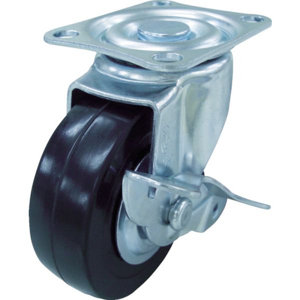 キャスターＳ付自在車　ハードゴム車輪径６５