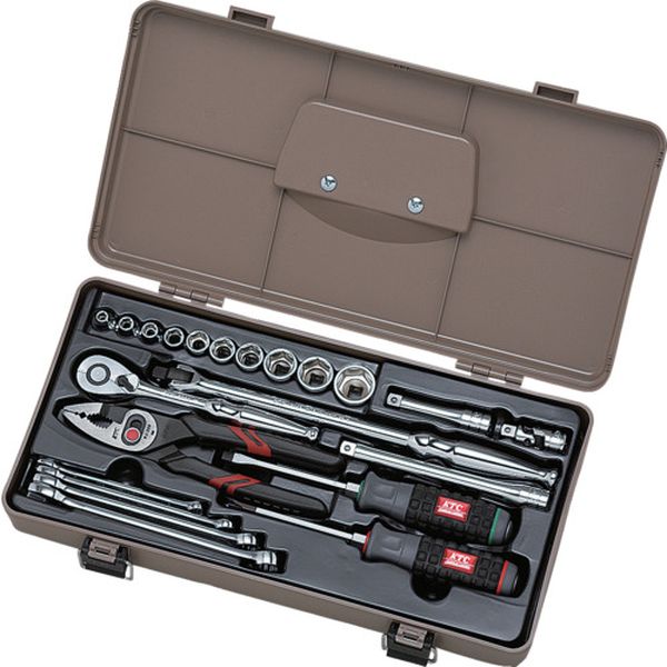 682-5712  工具セット(片開きプラハードケース)［22点］