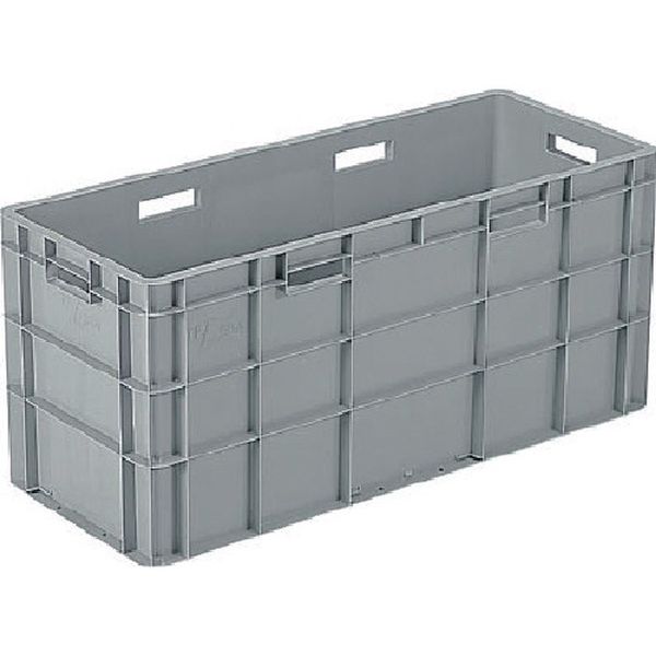 TP規格コンテナ 208700 TP384L(取手有) ライトグレー