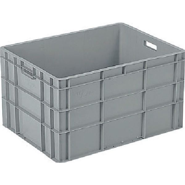 TP規格コンテナ 210800 TP464L(取手有) ライトグレー