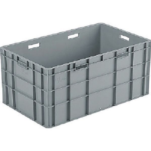 TP規格コンテナ 213100 TP484L(取手有) ライトグレー