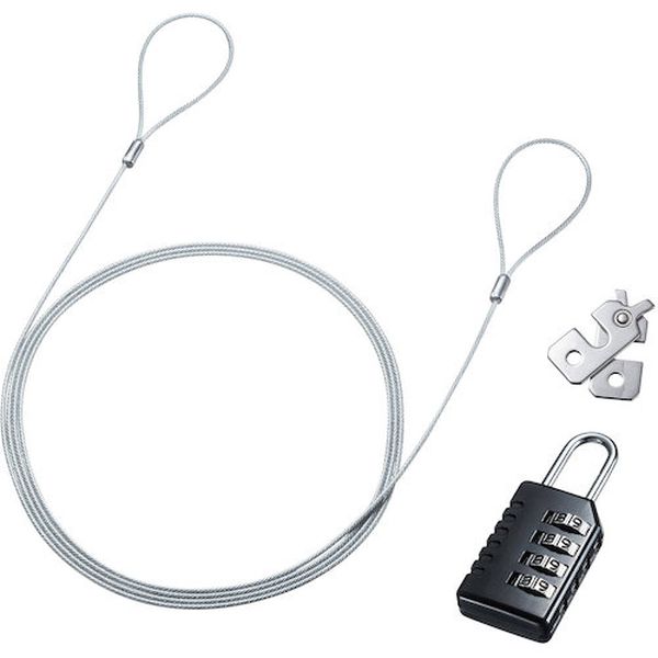 SL82  NobleWedgeスロット対応セキュリティワイヤー・ダイヤル錠