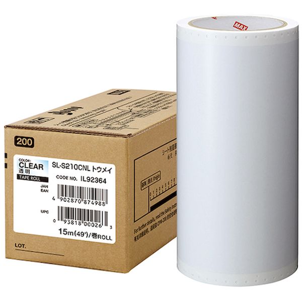 SLS210CNL ビーポップ 標準シート 200mm幅シート SL-S210NL 透明 (15m×1巻入)