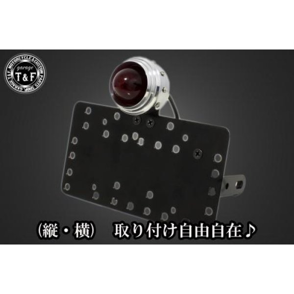 サイドナンバーキット&メカニカルアイテールランプ(ポリッシュ)+ステー 250TR