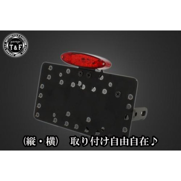 サイドナンバーキット&スモールスネークアイテールランプ+ステー エリミネーター250V