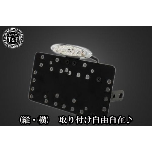 サイドナンバーキット&スモールスネークアイテールランプ(クリアーレンズ)+ステー レブル250 型式MC49