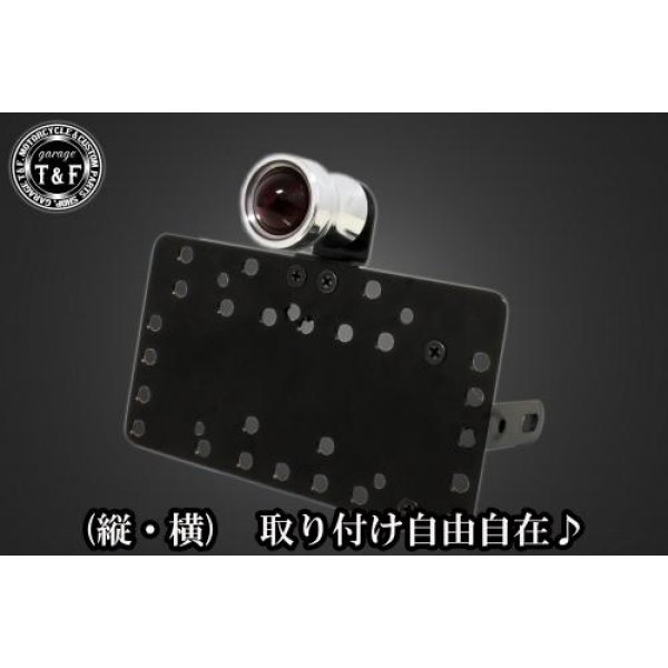 サイドナンバーキット&ルークテールランプ(ボリッシュ)+ステー エリミネーター250V