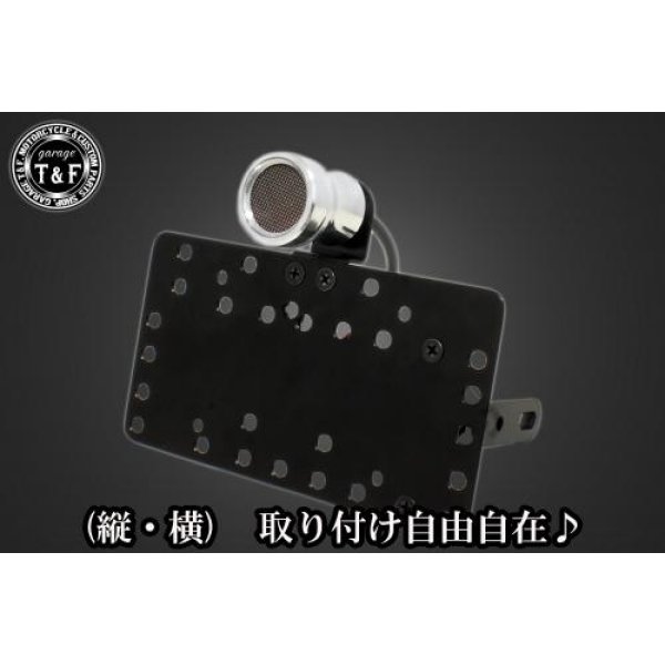 サイドナンバーキット&ルークテールランプメッシュ(ポリッシュ)+ステー W400、W650、W800