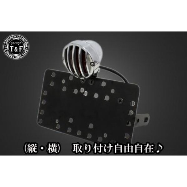 サイドナンバーキット&バードゲージテールランプ(スモールタイプ)ポリッシュ/ポリッシュ+ステー エストレア