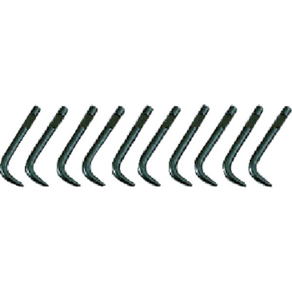 スナップリングプライヤ先端クローセット　曲型Ф２．０［１０本組］