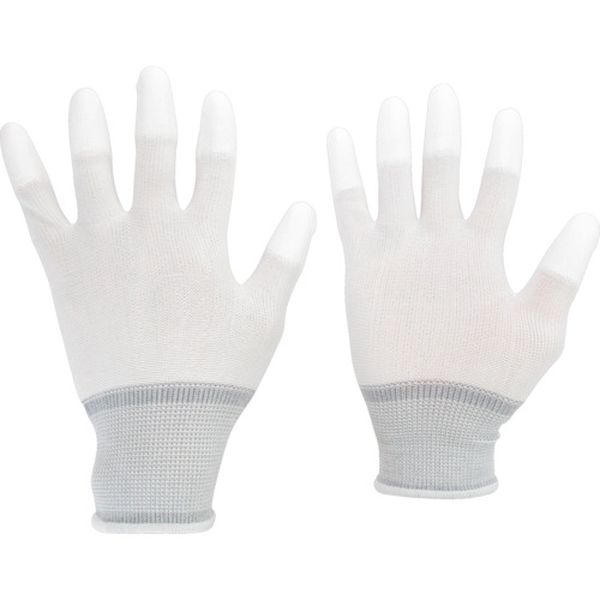 ポリエステル手袋 (指先コート)10双入 L