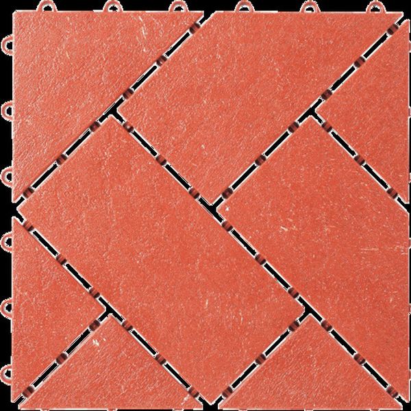 システムタイル  赤レンガ