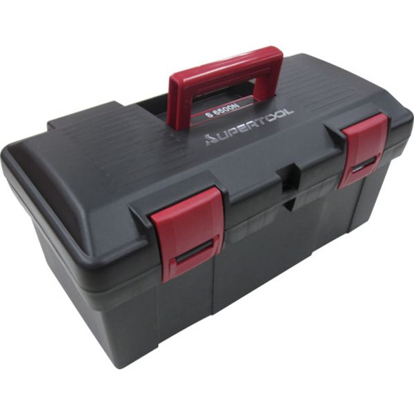 ツールケース(超高耐衝撃性コポリマー樹脂製)色：ブラック 寸法：455×240×206mm