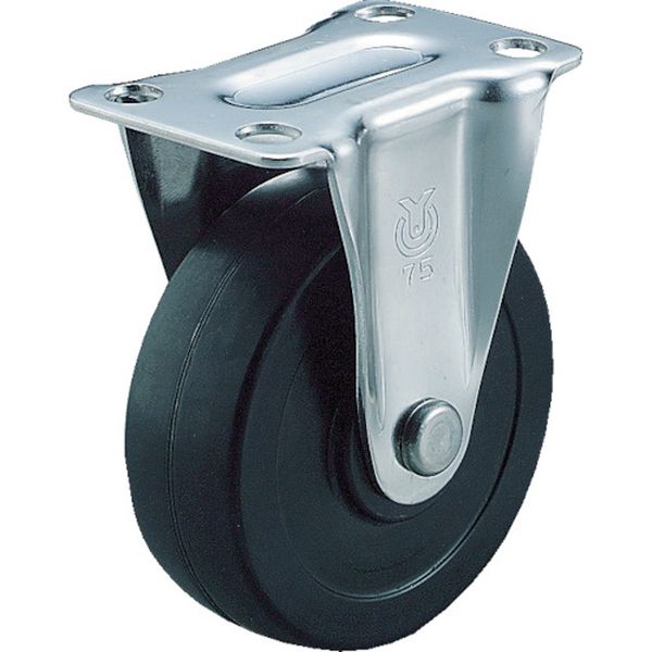 キャスター固定車　ハードゴム車輪径６５