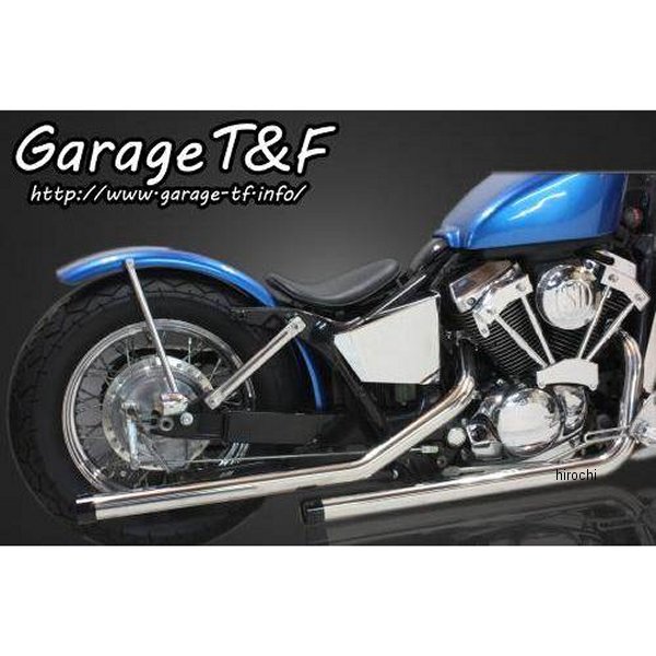 ドラッグパイプマフラー マフラーエンド付き(アルミ/ブラック) シャドウスラッシャー400 ステンレス