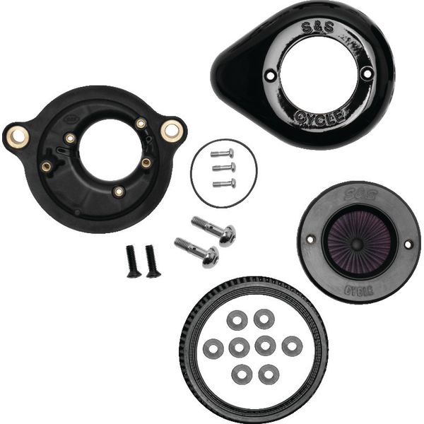 S&S Cycle 2017+ M8 Models Stealth Air Stinger Kit w/ Gloss Black