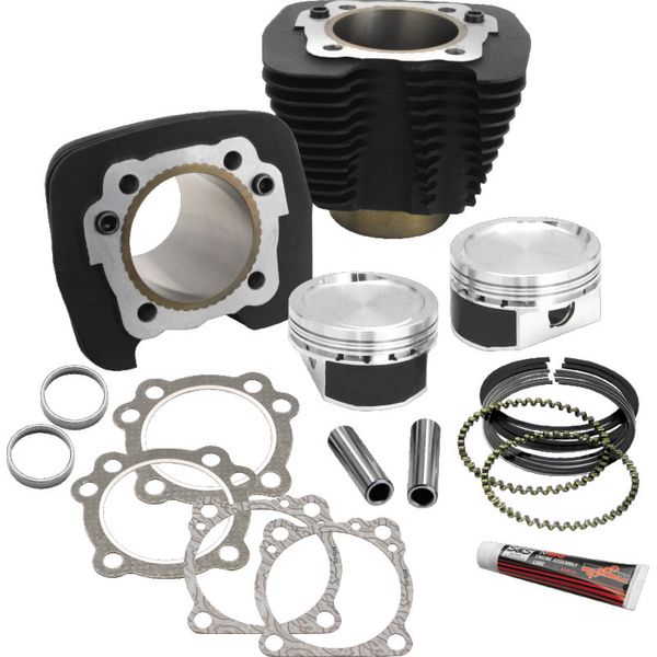S&S Cycle 86-19 Sportster Models 883 to 1200cc Conversion Kit - Wrinkle Black