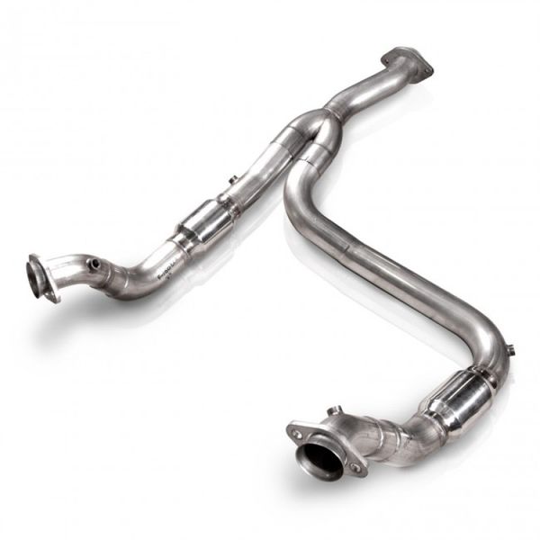 2011-14 F-150 3.5L 3in Downpipe High-Flow Cats Y-Pipe Factory Connection