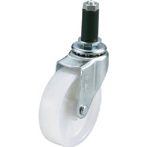 STF75N24P 差し込み式 自在 キャスター ナイロン 車輪径75mm Sタイプ STF型 パイプ径24