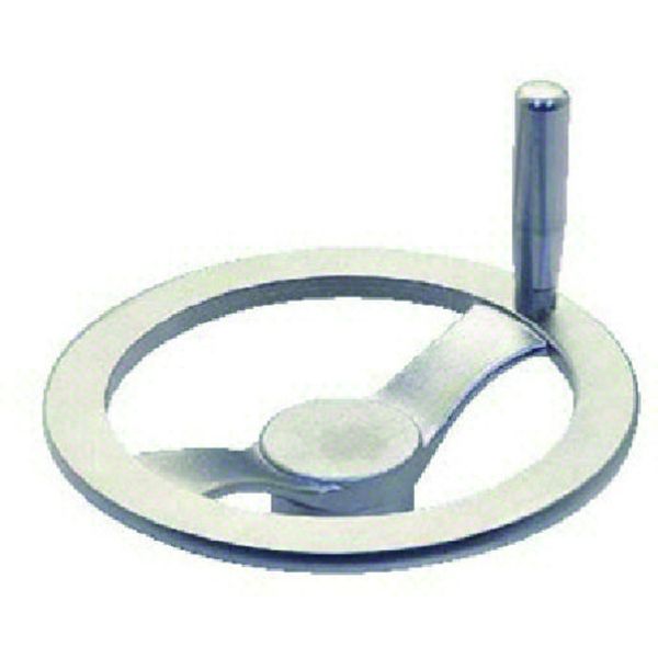 STH100H15 133-5103 ハンドル ステンレスツースポークハンドル車(加工付) ハンドル径100mm