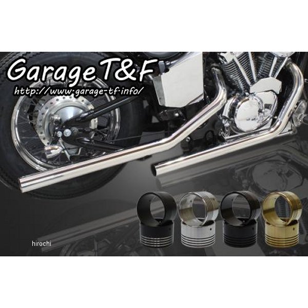 ドラッグパイプマフラー タイプ2 エンド無し スティード400 ステンレス