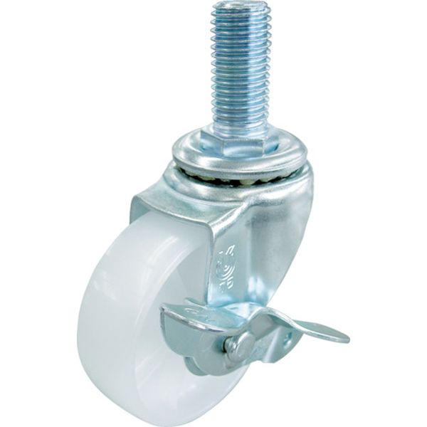 ねじ込みキャスターＳ付自在車　５０径ナイロン車輪