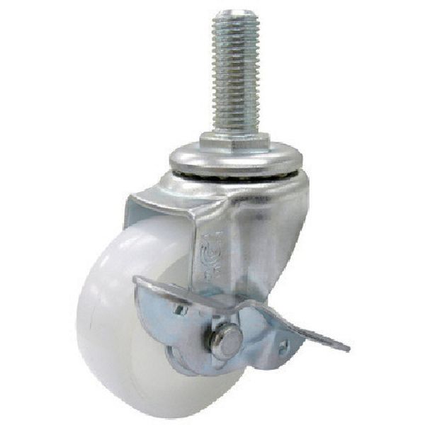ST75NSM1235  ねじ込みキャスターS付自在車 75径ナイロン車輪ピッチ1.75