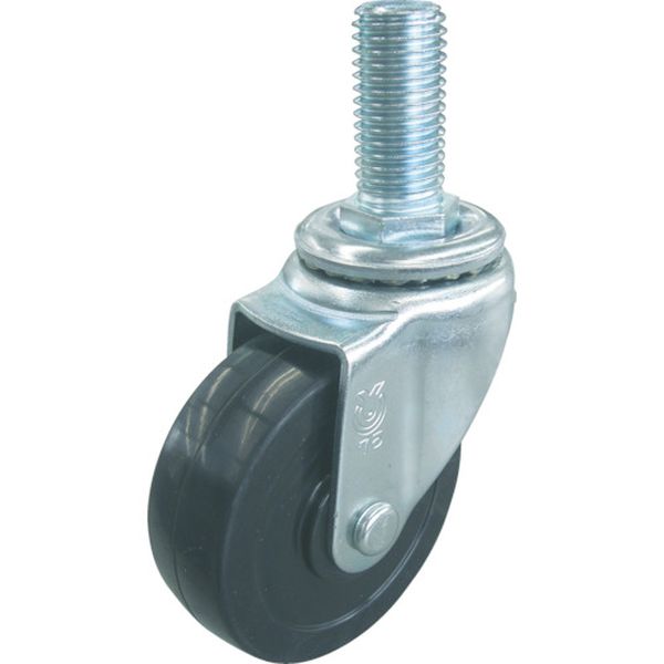 ねじ込みキャスター自在車　７５径ハードゴム車輪