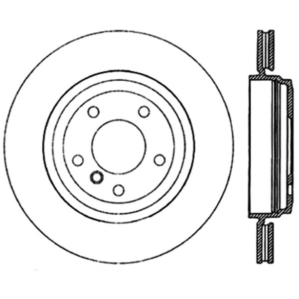 Sport Slotted (CRYO) 01-06 BMW 330Ci Rear Right Rotor